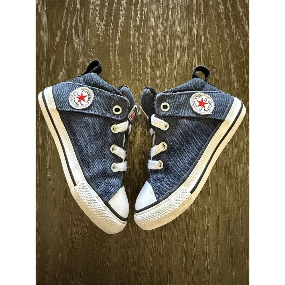Converse Chuck Taylor All Star Navy/black High Top Sneaker Toddler Sz 8